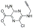 METHYL 3-AMINO-6-CHLORO-5-(PROP-2-YNYLAMINO)PYRAZINE-2-CARBOXYLATE, TECH 结构式