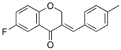 (3E)-6-Fluoro-3-(4-methylbenzylidene)-2,3-dihydro-4H-chromen-4-one 结构式
