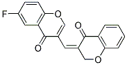 6-FLUORO-3-[(E)-(4-OXO-2H-CHROMEN-3(4H)-YLIDENE)-METHYL]-4H-CHROMEN-4-ONE 结构式