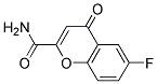 6-FLUORO-4-OXO-4H-CHROMENE-2-CARBOXYLIC ACID AMIDE 结构式