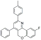 6-FLUORO-1-PHENYL-3-P-TOLYL-10H-9-OXA-4-AZA-PHENANTHRENE 结构式