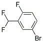 5-BROMO-2-FLUORO(DIFLUOROMETHYL)BENZENE 结构式