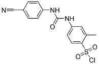 4-[3-(4-CYANOPHENYL)UREIDO]-2-METHYLBENZENESULFONYL CHLORIDE 结构式