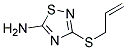 3-ALLYLSULFANYL-[1,2,4]THIADIAZOL-5-YLAMINE 结构式