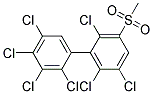 3-甲基磺酰基-2,2',3',4',5,5',6-七氯联苯 结构式