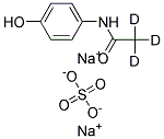 SODIUM N-(4-HYDROXYPHENYL)ACETAMIDE-2,2,2-D3 SULFATE 结构式