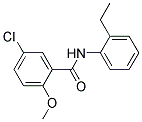 5-CHLORO-N-(ETHYLPHENYL)-2-METHOXYBENZAMIDE 结构式