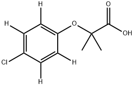 CLOFIBRIC-D4 ACID 结构式