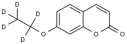 7-ETHOXYCOUMARIN-D5 结构式