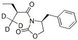 (4S)-3-[(2S)-2-(三氘甲基)-1-氧代丁基]-4-(苄基)-2-恶唑烷酮 结构式