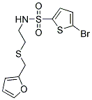 5-Bromo-N-{2-[(2-furylmethyl)thio]ethyl}thiophene-2-sulphonamide 结构式