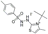 3-(TERT-BUTYL)-4-METHYL-2-{2-[(4-METHYLPHENYL)SULPHONYL]HYDRAZINO}-1,3-THIAZOL-3-IUM IODIDE 结构式