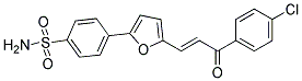 4-{5-[3-(4-CHLOROPHENYL)-3-OXOPROP-1-ENYL]-2-FURYL}BENZENE-1-SULPHONAMIDE 结构式