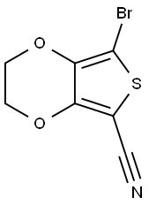 7-BROMO-2,3-DIHYDROTHIENO[3,4-B][1,4]DIOXINE-5-CARBONITRIL 结构式