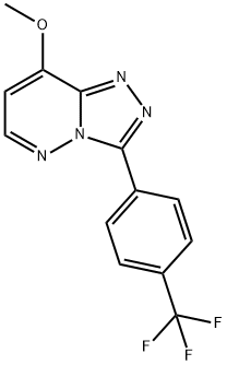 8-METHOXY-3-[4-(TRIFLUOROMETHYL)PHENYL]-1,2,4-TRIAZOLO[4,3-B]PYRIDAZIN 结构式