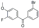 3-BROMO-3'-FLUORO-4'-METHOXYBENZOPHENON 结构式