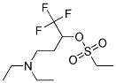 3-(DIETHYLAMINO)-1-(TRIFLUOROMETHYL)PROPYL ETHANE-1-SULPHONATE 结构式
