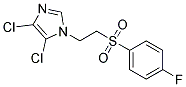 4,5-DICHLORO-1-{2-[(4-FLUOROPHENYL)SULPHONYL]ETHYL}-1H-IMIDAZOLE 结构式