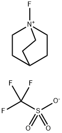 N-FLUOROQUINUCLIDINIUM TRIFLUOROMETHANESULPHONAT 结构式