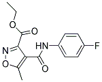 ETHYL 4-[(4-FLUOROANILINO)CARBONYL]-5-METHYL-3-ISOXAZOLECARBOXYLAT 结构式