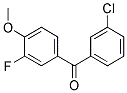 3-CHLORO-3'-FLUORO-4'-METHOXYBENZOPHENON 结构式