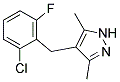 4-(2-CHLORO-6-FLUOROBENZYL)-3,5-DIMETHYLPYRAZOL 结构式