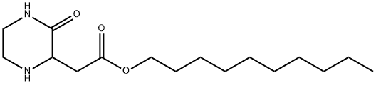 DECYL 2-(3-OXO-2-PIPERAZINYL)ACETATE 结构式