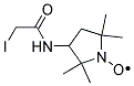 3-(2-碘乙酰氨基)-2,2,5,5-四甲基-1-吡咯烷基氧基,自由基 结构式