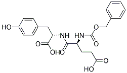 N-苄氧羰基-L-谷氨酰-L-酪氨酸 结构式