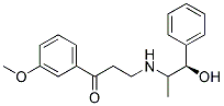 (R)-3-[(2-Hydroxy-1-methyl-2-phenylethyl)amino]-1-(3-methoxyphenyl)-1-propanone  结构式