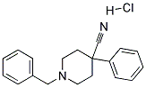 1-苄基-4-氰基-4-苯基哌啶盐酸盐 结构式