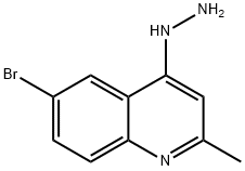 (6-BROMO-2-METHYL-QUINOLIN-4-YL)-HYDRAZINE 结构式