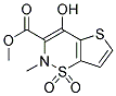 Methyl 2-Methyl-4-Hydroxy-2h-Thieno[2,3-E]-1,2-Thiazine-1,1-Dioxide-3-Carboxylate 结构式