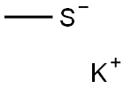 Potassium Methyl Mercaptide 结构式