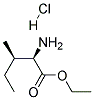 D-异亮氨酸乙酯盐酸盐 结构式