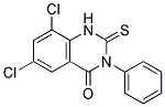 6,8-Dichloro-3-phenyl-2-thioxo-2,3-dihydro-1H-quinazolin-4-one 结构式