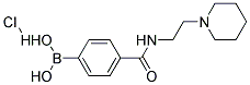 4-[(2-Piperidin-1-ylethyl)carbamoyl]benzeneboronic acid hydrochloride 结构式