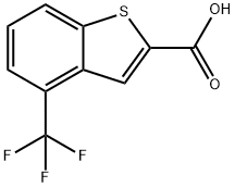 4-(三氟甲基)苯并[B]噻吩-2-羧酸 结构式