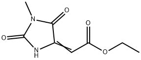 ETHYL 2-(1-METHYL-2,5-DIOXOTETRAHYDRO-4H-IMIDAZOL-4-YLIDEN)ACETATE 结构式