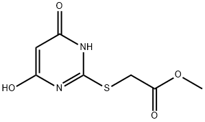 METHYL [(4,6-DIHYDROXYPYRIMIDIN-2-YL)THIO]ACETATE 结构式