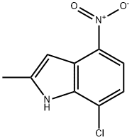 7-CHLORO-2-METHYL-4-NITROINDOLE 结构式