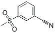 3-(Methylsulphonyl)benzonitrile 结构式