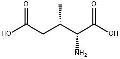 (2R,3S)-3-Methylglutamic acid 结构式