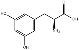 (S)-2-氨基-3-(3,5-二羟基苯基)丙酸 结构式