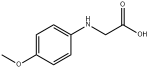 N-(4-甲氧基苯基)甘氨酸 结构式