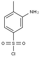 3-amino-4-methylbenzene-1-sulfonyl chloride 结构式