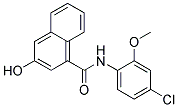 N-(4-chloro-2-methoxyphenyl)-3-hydroxy-1-naphthamide 结构式