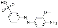 3,4 Amino-3-Methoxy-Phenyl Azo Benzene Sulphonic Acid 结构式