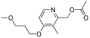 4-(3-Methoxypropoxy)-3-methyl-2-pyridinemethanol acetate 结构式