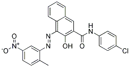3-Hydroxy-4-(2-methyl-5-nitro-phenylazo)-naphthalene-2-carboxylicacid(4-chloro-phenyl)-amide 结构式